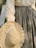Cotton Farmcore Floral Print Skirt