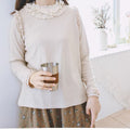 Frilled Lace Collar Bottoming Shirt