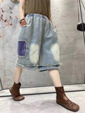 Quality Patchwork Cropped Jeans