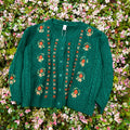 Hand Embroidered Little Flowers Cardigan