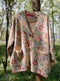 Colorful Floral Print Fluffy Cardigan
