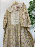 Mori Girl Naturecore Floral Dress