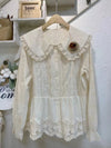 Quality Embroidered Cotton Lace Blouse