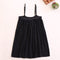 Linen Embroidered Suspender Dress