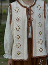 3D Hand Embroidered Knitted Vest