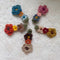 Cute Hand Crocheted Flowers Hair Pin