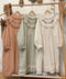 Quality Cotton Embroidered Lace Trim Dress