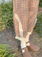 Lace Trim Plaid Bloomers