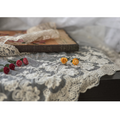 Handmade Sweet Crochet Rose Earrings