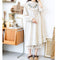 Quality Cotton Embroidered Lace Trim Dress