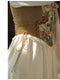 Vintage Painting Lace Up Dress