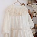 Big Lace Collar Embroidered Dress