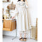 Quality Cotton Embroidered Lace Trim Dress