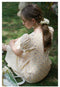 Fairycore Sweet Bubble Sleeve Floral Dress