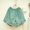 Wide Leg A Shape Embroidered Shorts