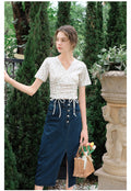 Fairy Vintage Button Slip Skirt