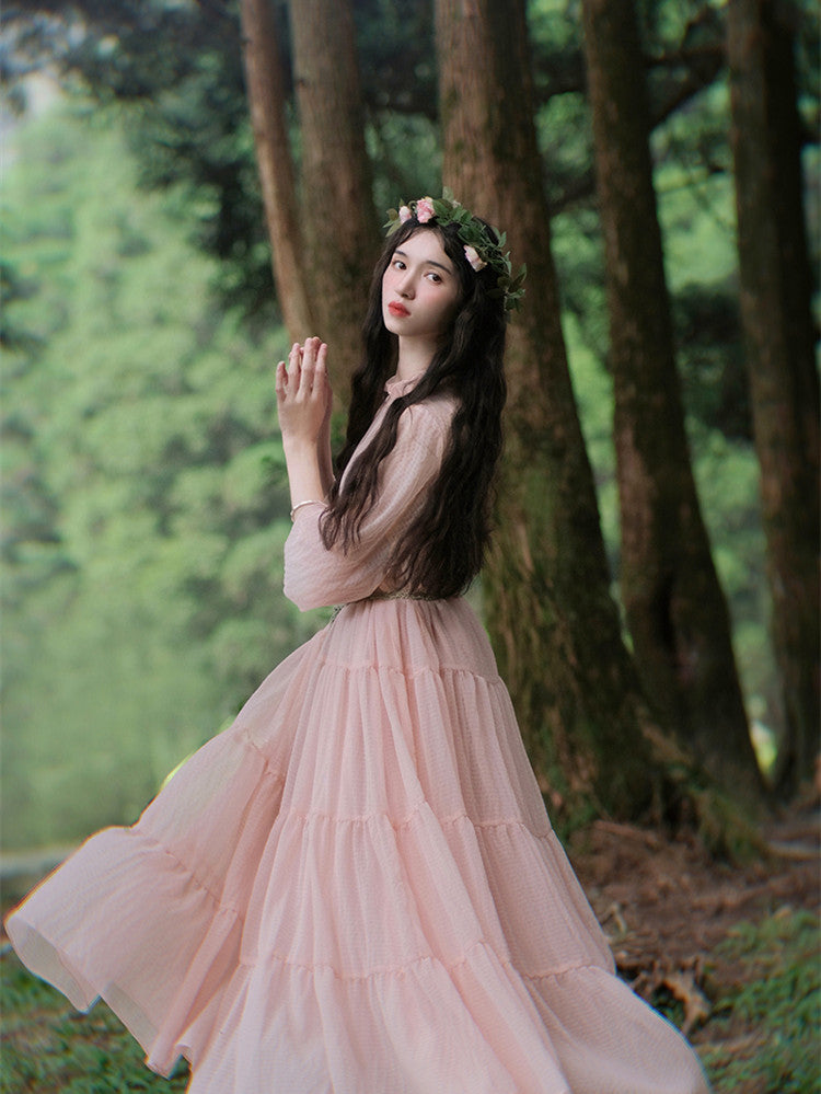 Fairycore Gorgeous Pink Dress– The Cottagecore