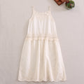 V Neck Pure Cotton Bottoming Dress